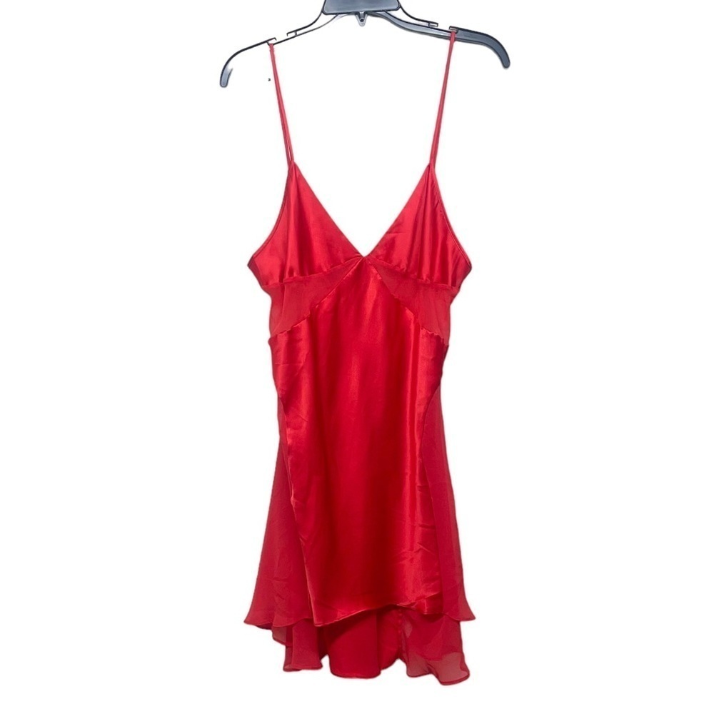 Victoria's Secret Red Satin Slip Chemise